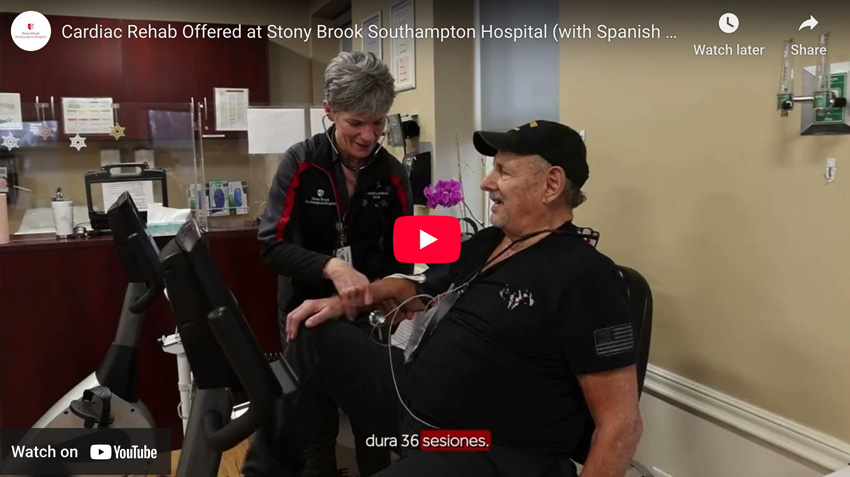 Cardiac Rehab Offered at Stony Brook Southampton Hospital (with Spanish captions)